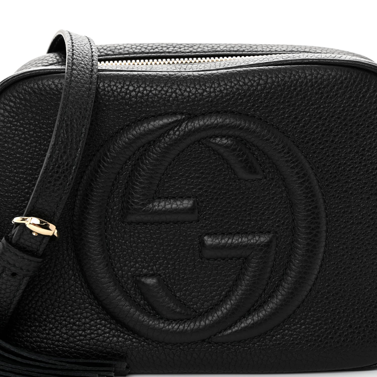 Gucci Pebbled Calfskin Small Soho Disco Bag Black 8 of 11