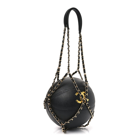 Lambskin Chain Net and Basketball Black