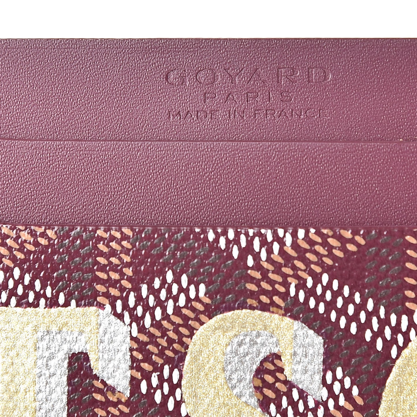 Goyardine Saint Sulpice Card Holder Bordeaux