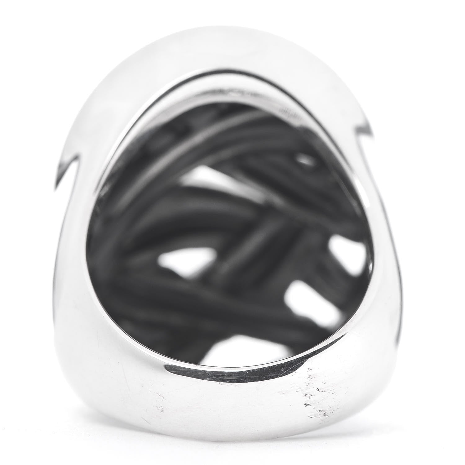 David Yurman Sterling Silver Diamond Papyrus Ring 55 7.25 4 of 5