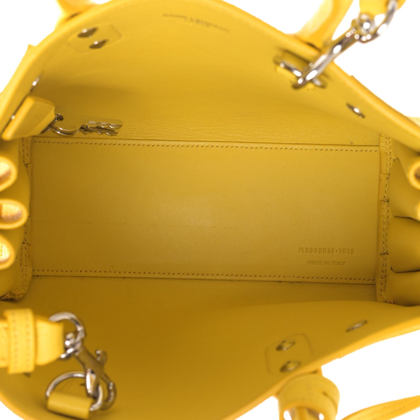 Grained Calfskin Nano Sac De Jour Jaune