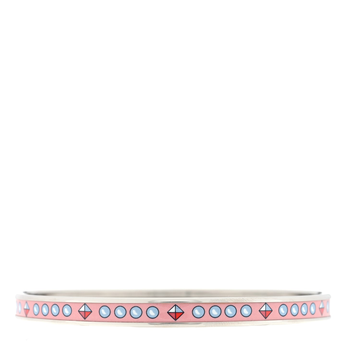 Enamel Printed Extra Narrow Colliers De Chiens Bracelet