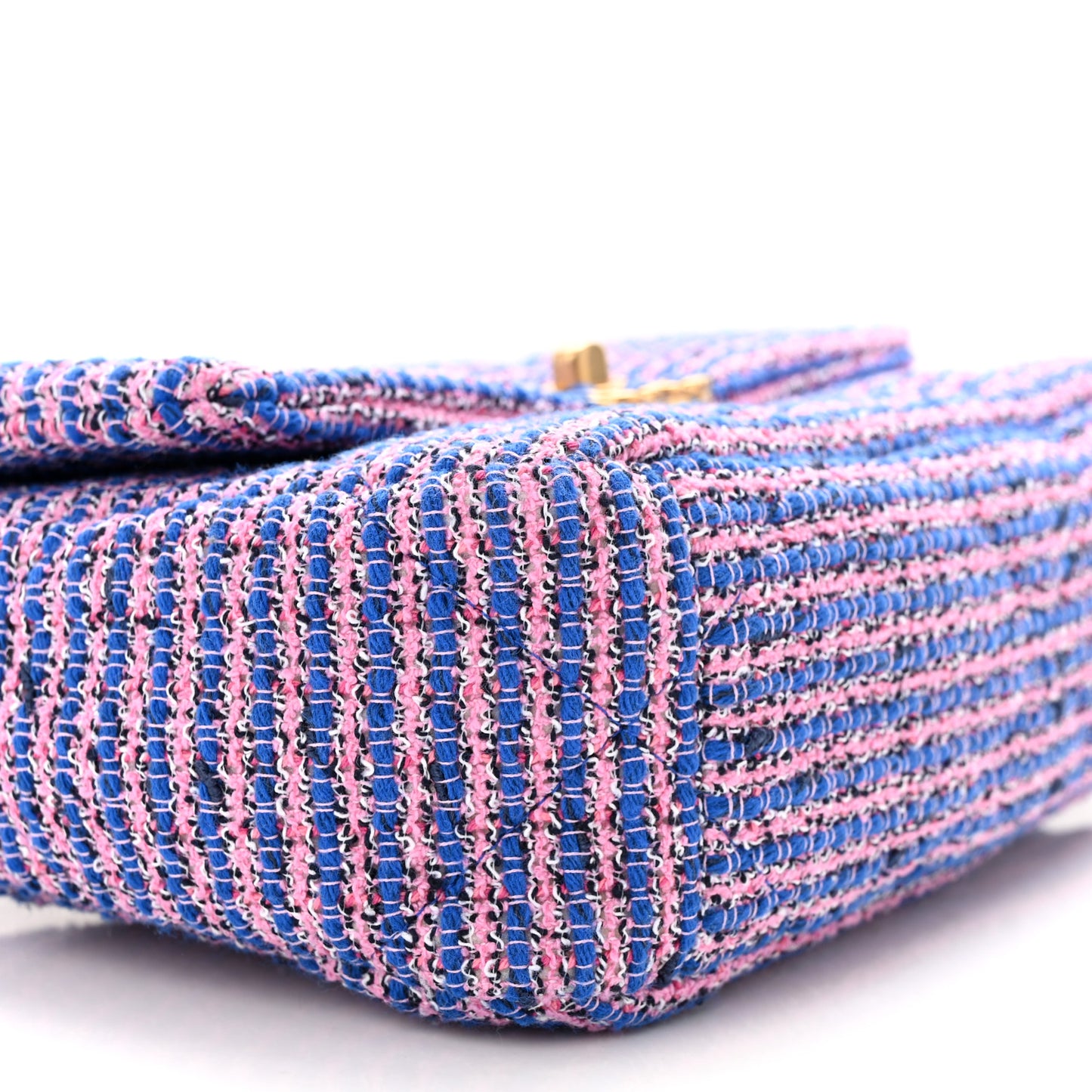 Tweed Quilted Medium Chanel 19 Flap Blue Pink