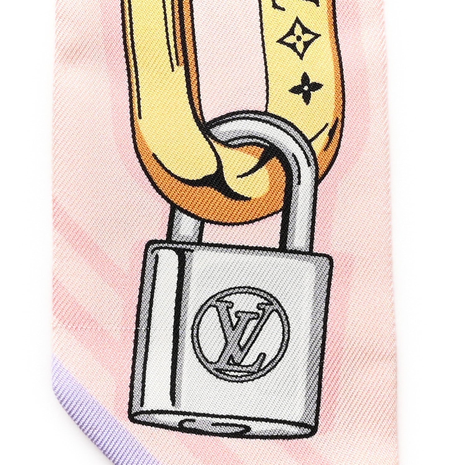 Louis Vuitton Silk Bejeweled BB Bandeau Beige 3 of 3