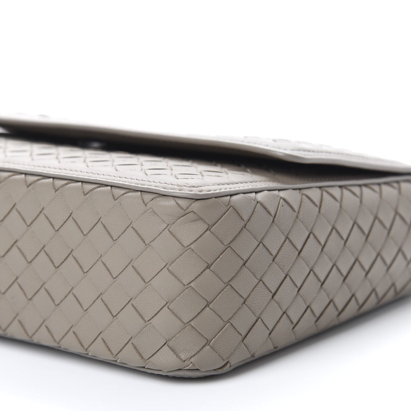 Nappa Intrecciato Alumna Bag Limestone