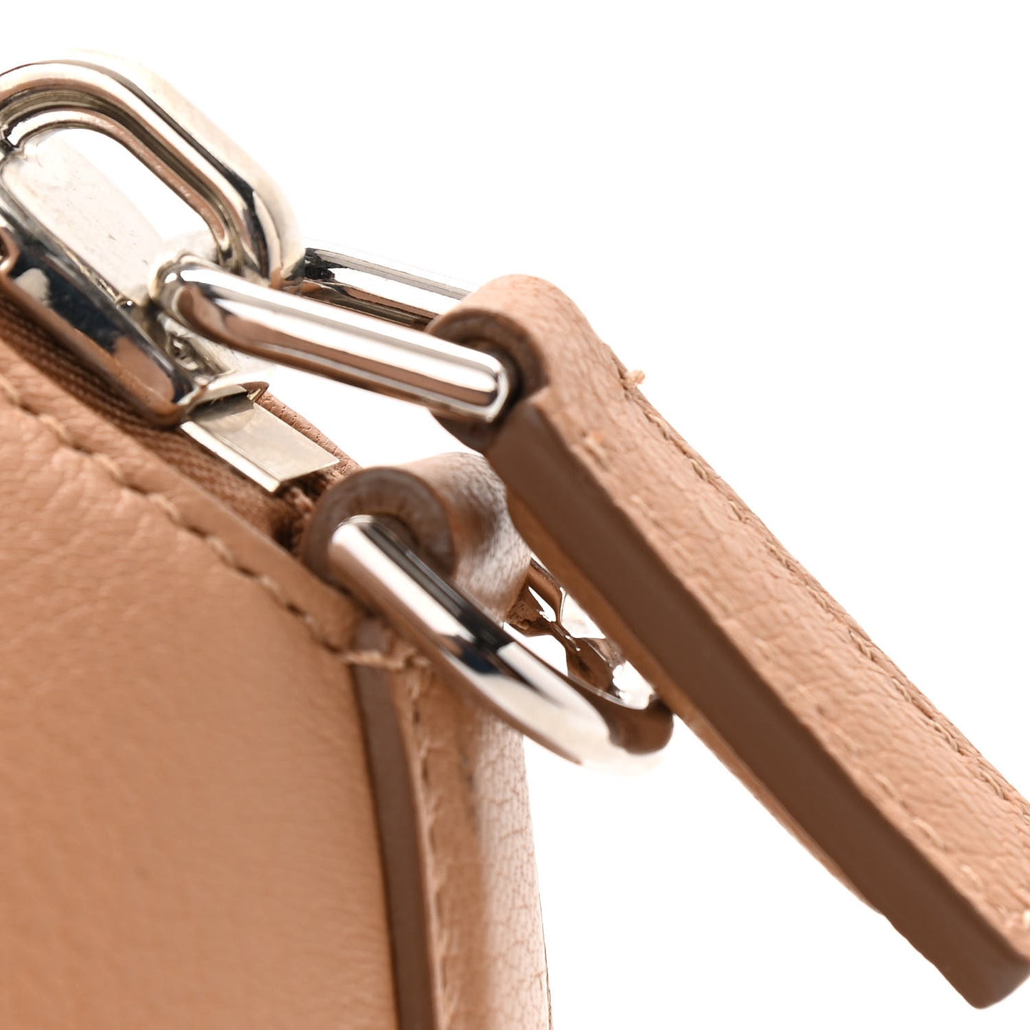 Sugar Goatskin Mini Antigona Medium Beige