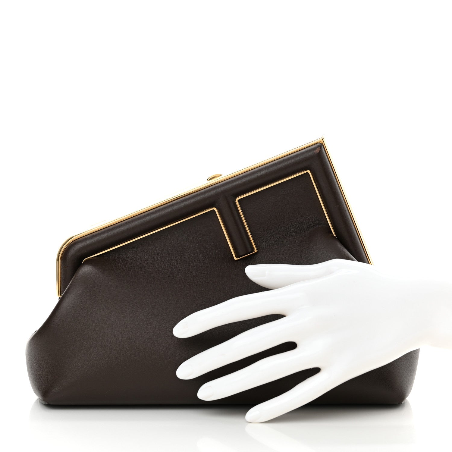 Fendi Shiny Nappa Small Fendi First Chocolate 2 of 11