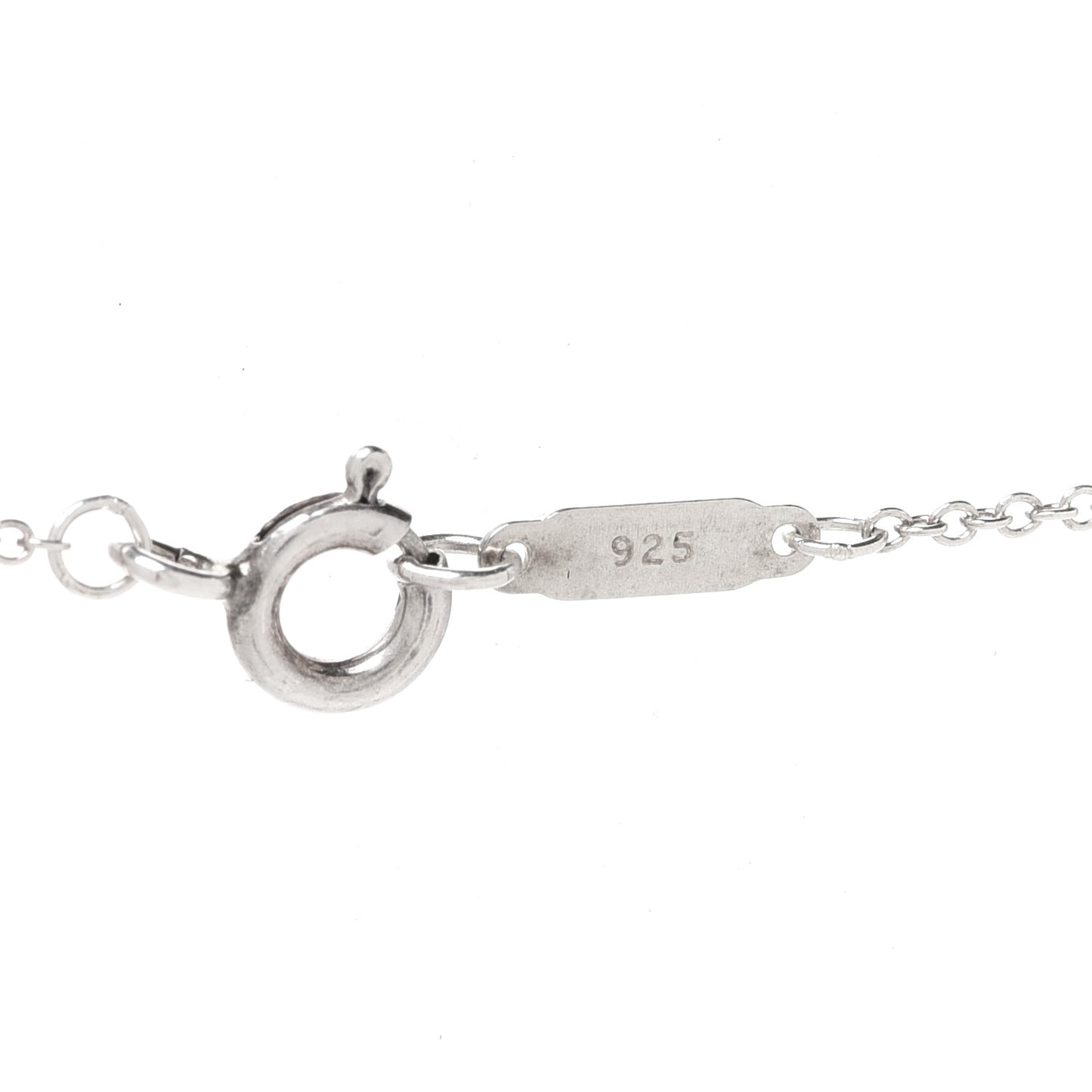 Sterling Silver 18K Rose Gold Mini Return to Tiffany Double Heart Tag Pendant Necklace