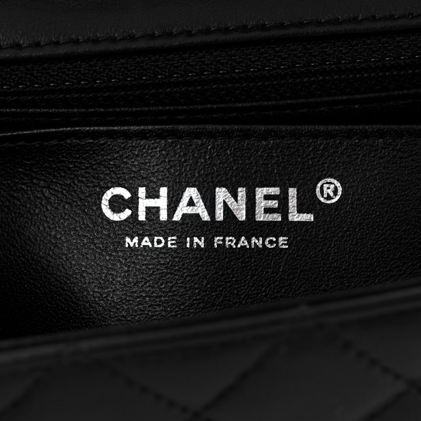 Lambskin Quilted Mini Rectangular Flap Black