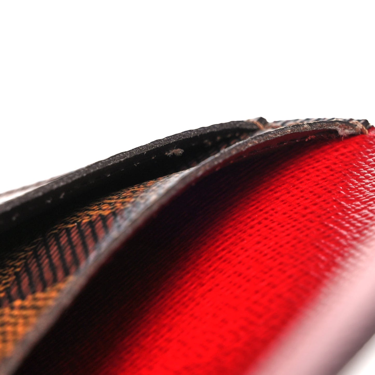 Damier Ebene Josephine Wallet Red