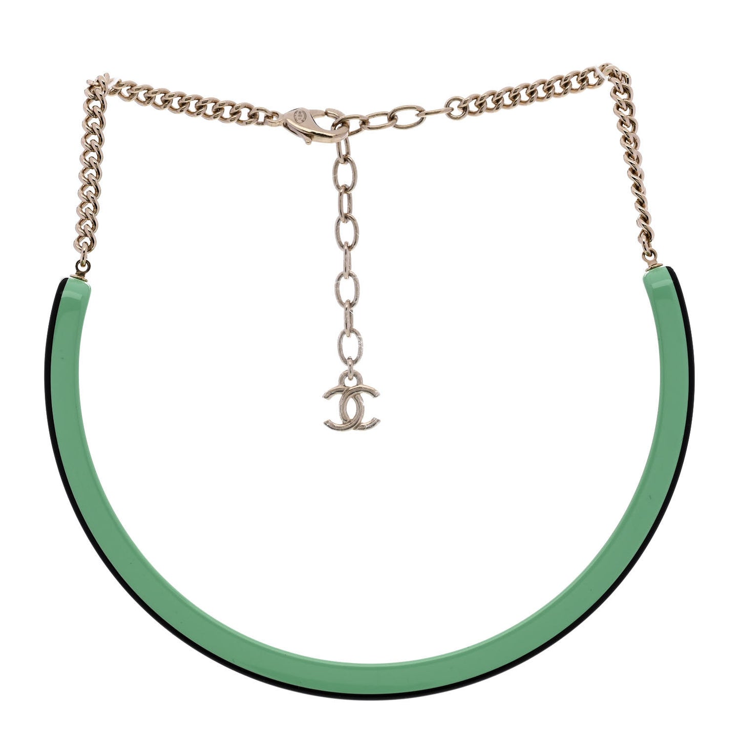 Resin Logo Choker Green Black