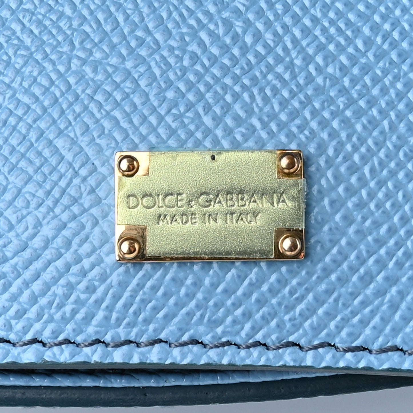 Dauphine Calfskin Medium Miss Sicily Satchel Light Blue