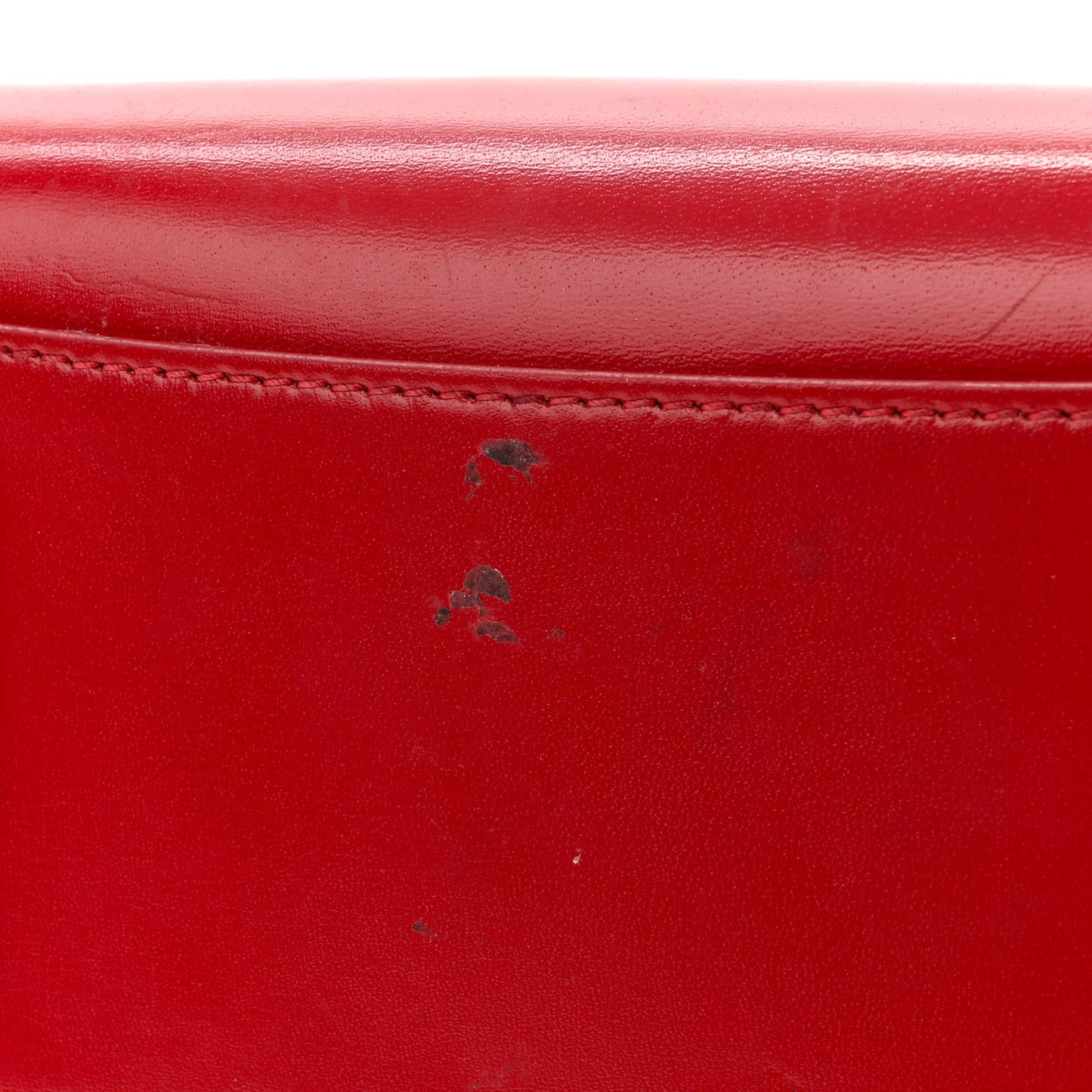 Shiny Lord Calfskin Mini Antigona Dark Red