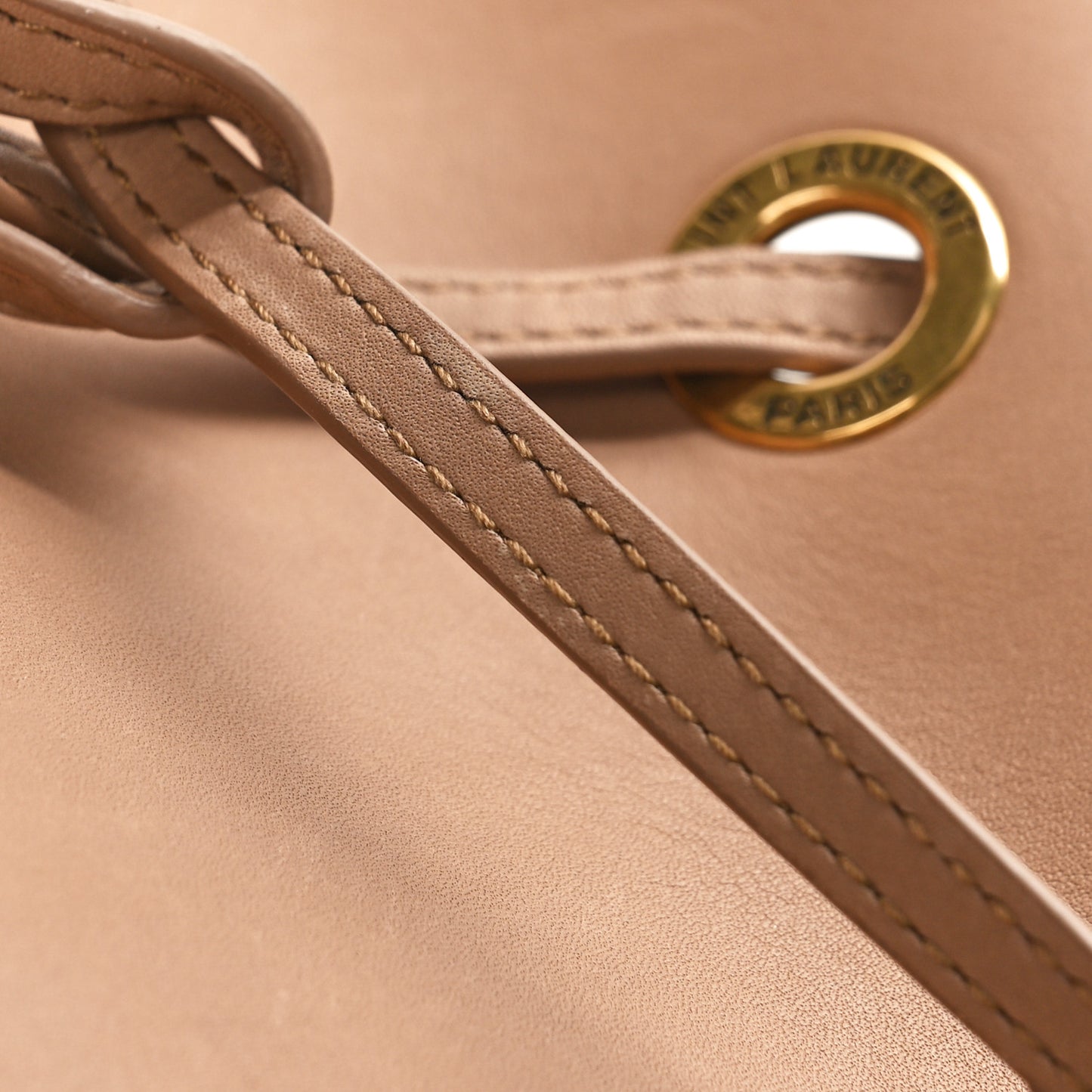 Calfskin Medium Paris VII Flat Hobo Biscuit Beige