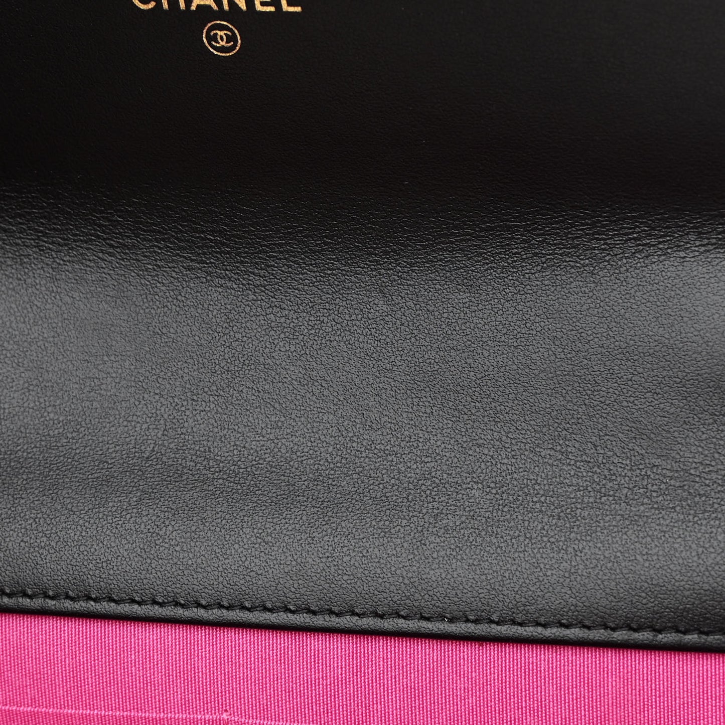 Fabric Printed Chanel 19 Wallet On Chain WOC Black Multicolor