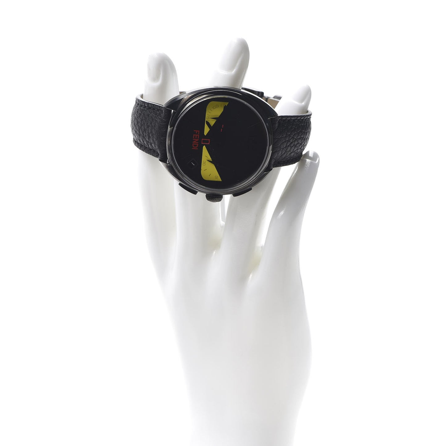 Stainless Steel Calfskin 40mm Momento Bugs Quartz Watch Black