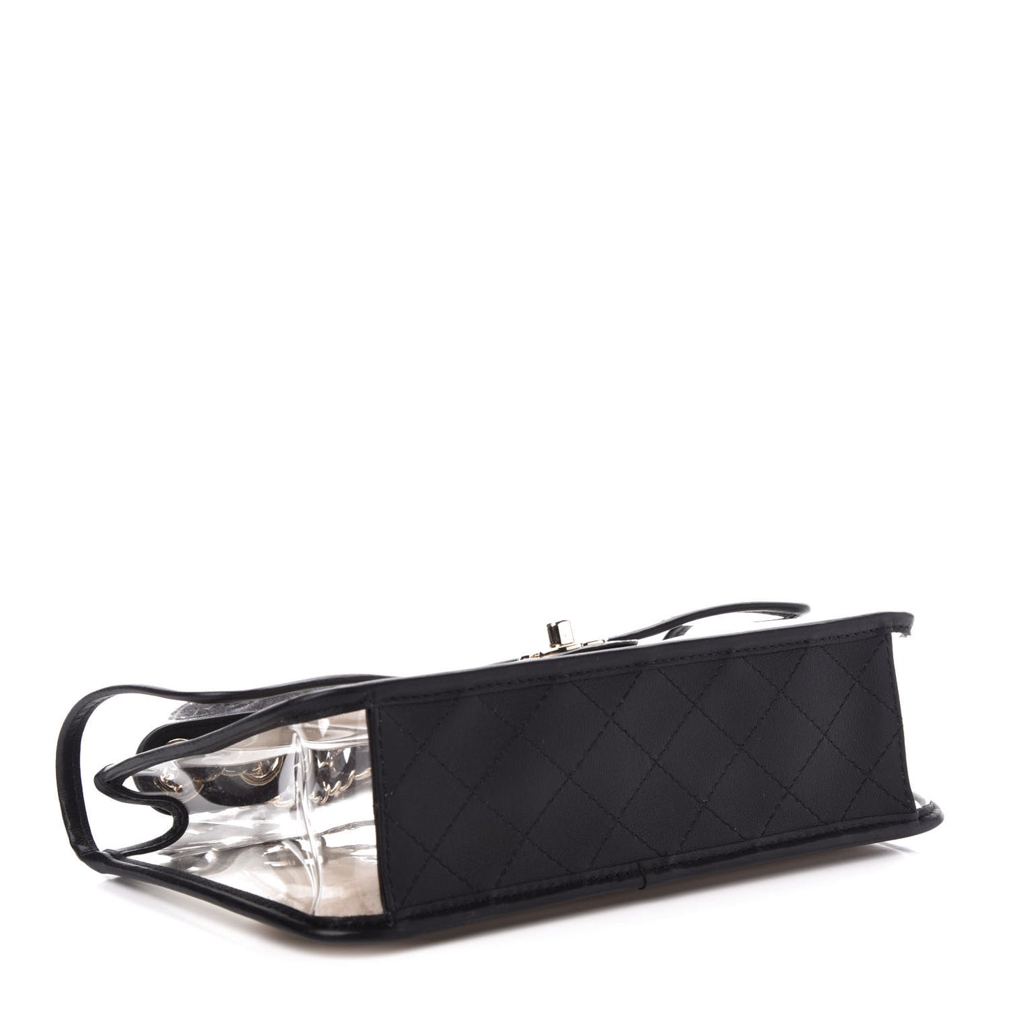 Lambskin PVC Medium Coco Sand Flap Black