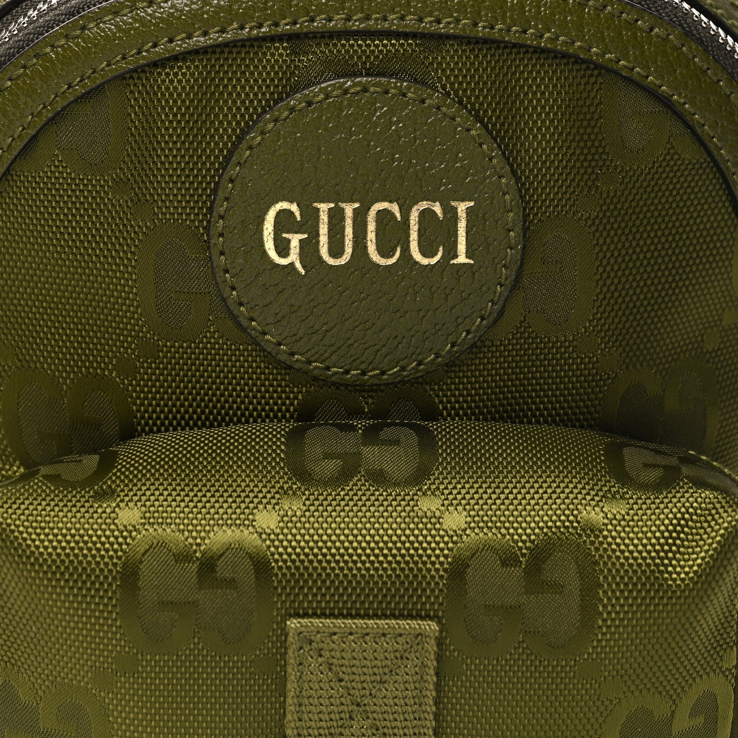 Econyl Nylon Monogram Off The Grid Sling Backpack Juniper Green