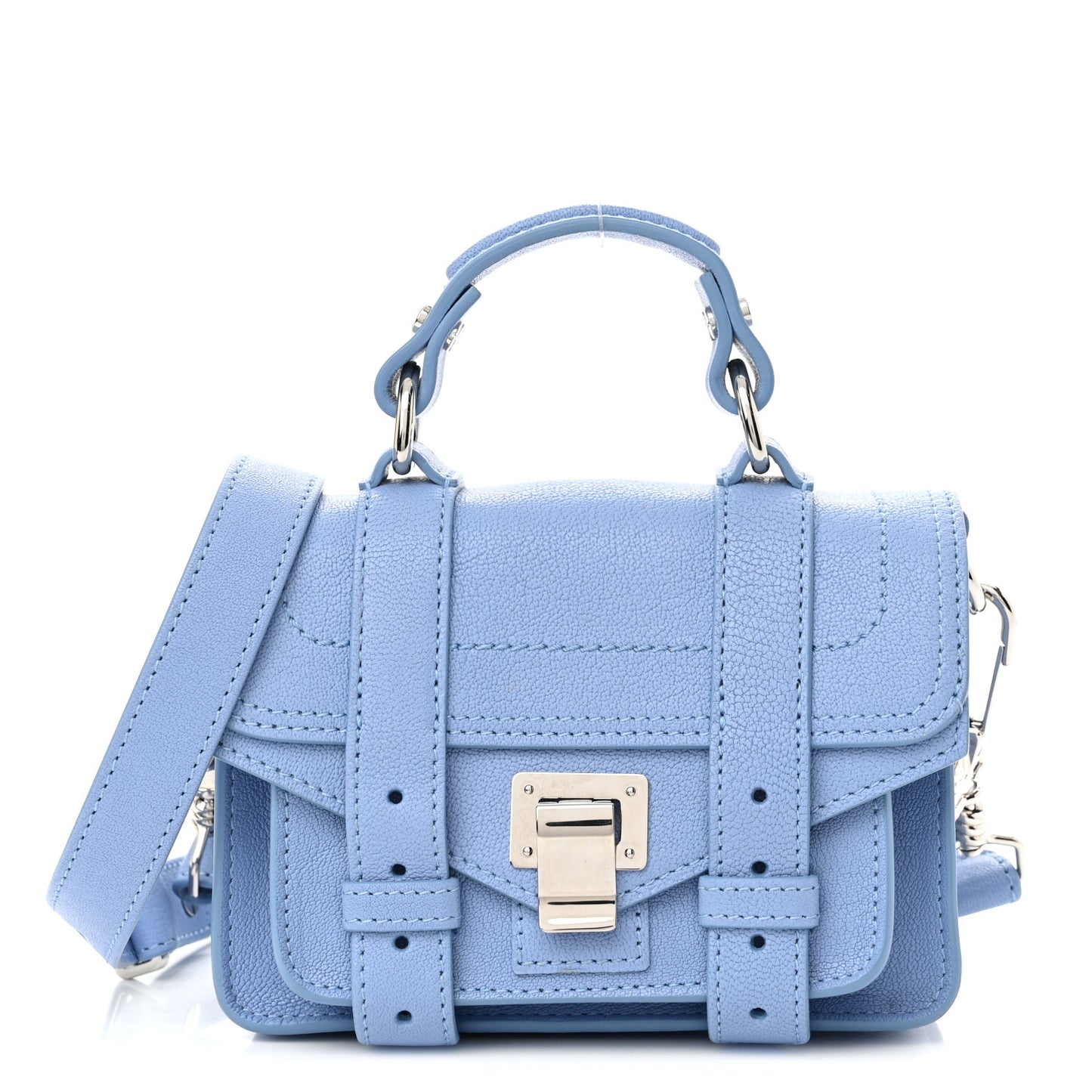 Lambskin Micro PS1 Satchel Paris Sky