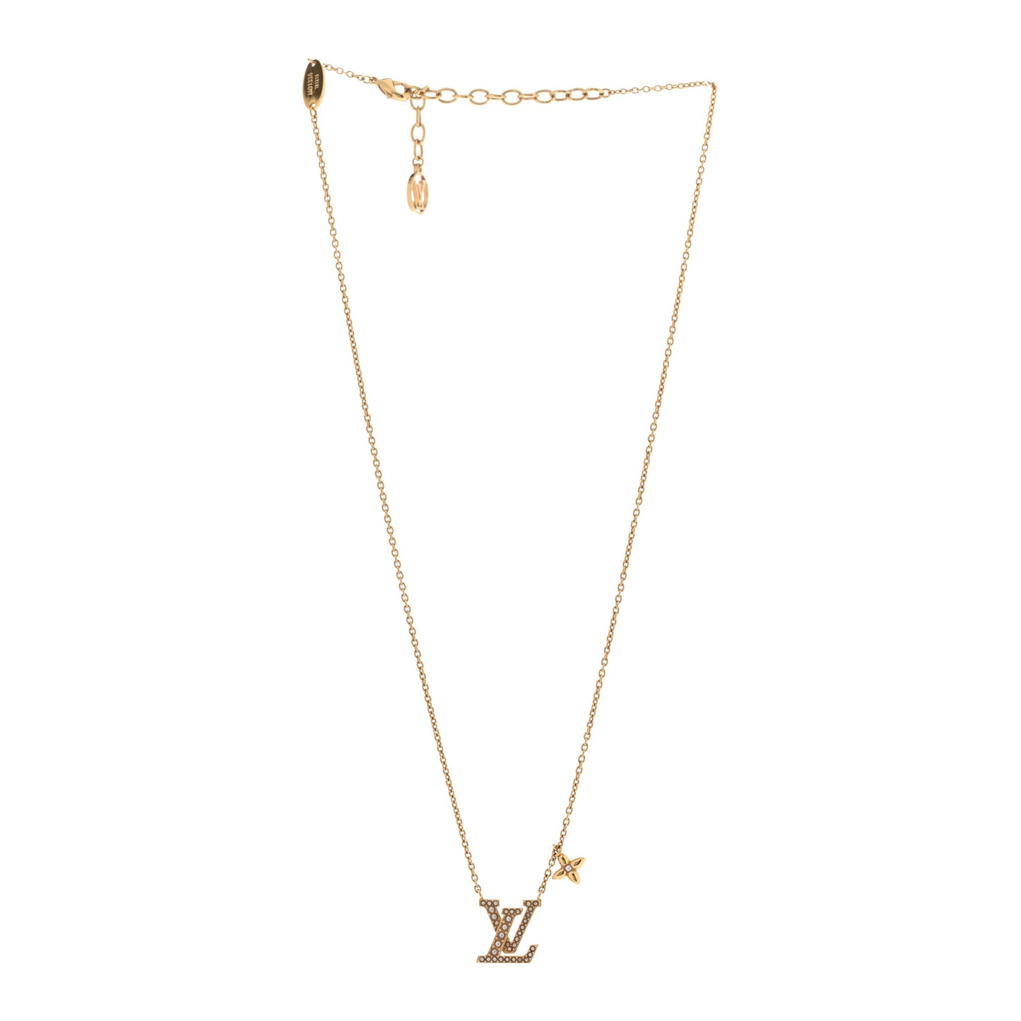 Pearl LV Iconic Necklace Gold