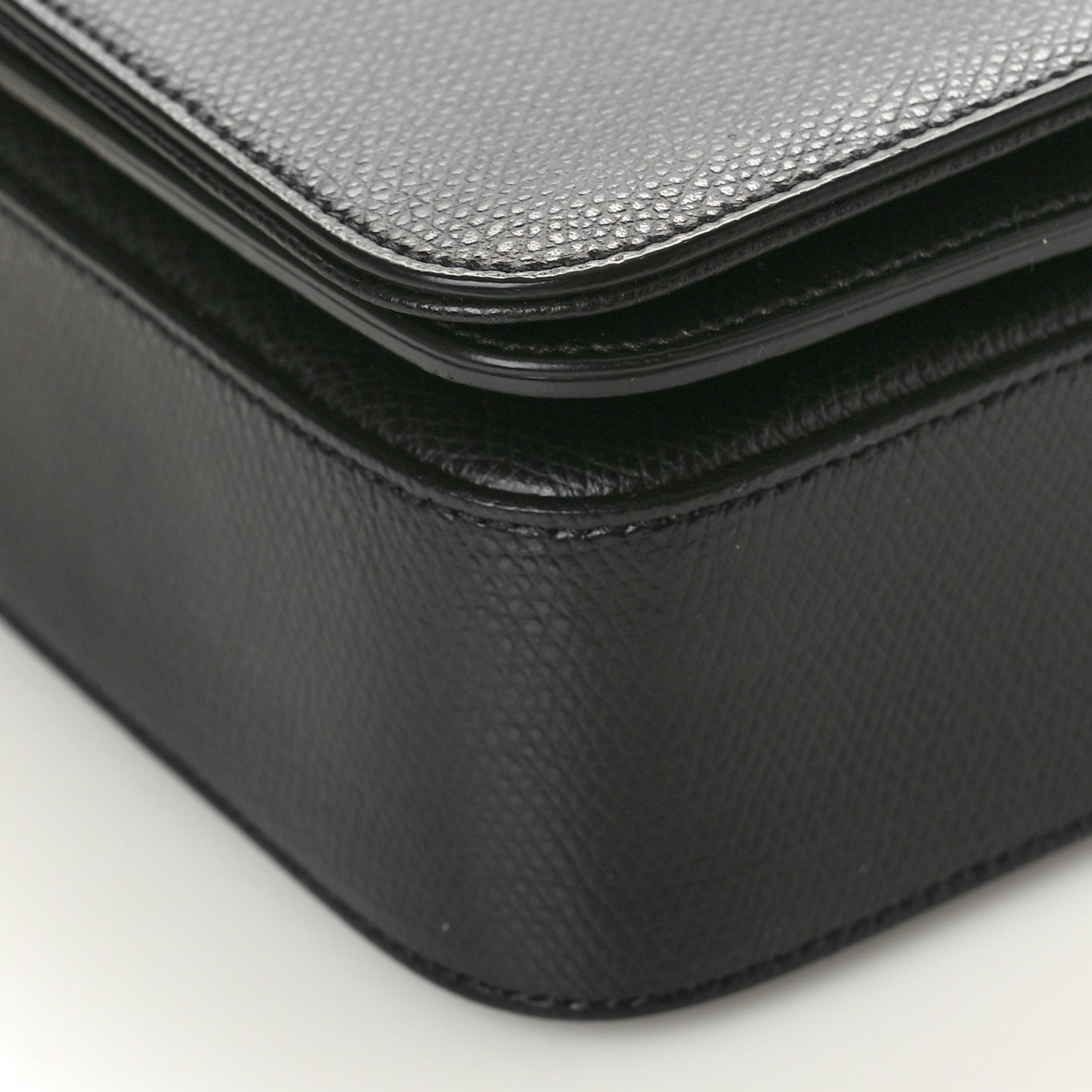 Saint Laurent Textured Calfskin Medium Classic Monogram Universite Bag Black 8 of 9