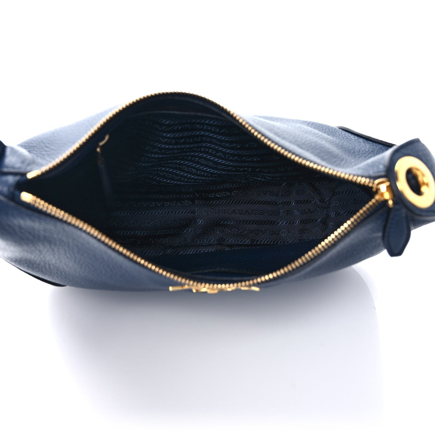 Vitello Phenix Zippered Messenger Hobo Baltico