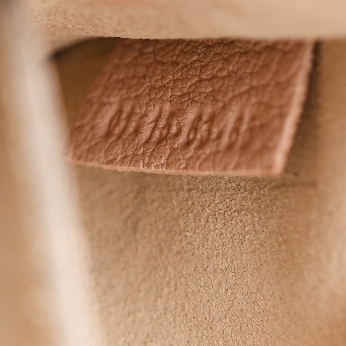 Grained Lambskin Mini Drew Shoulder Bag Cement Pink