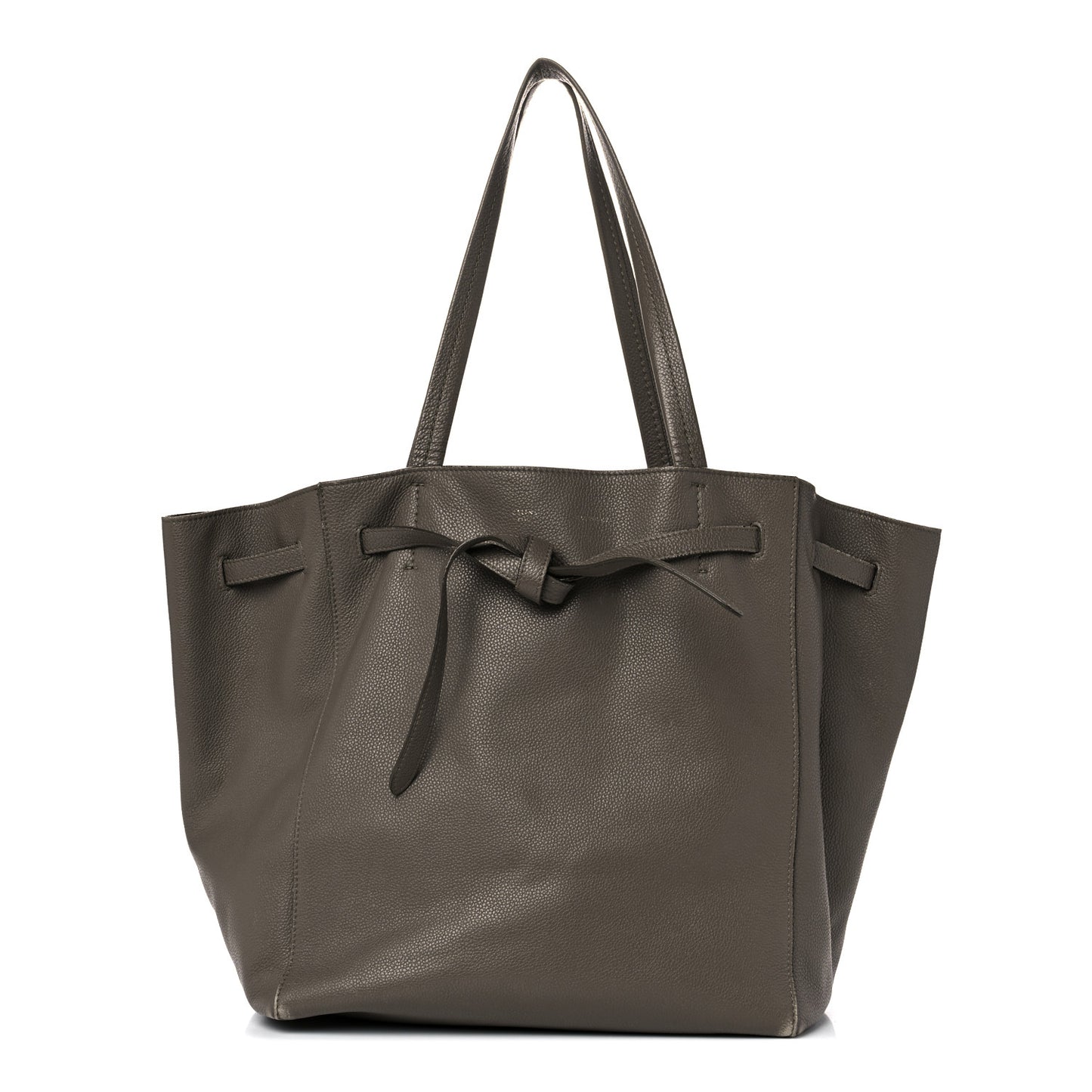Soft Grained Calfskin Small Belt Cabas Phantom Taupe
