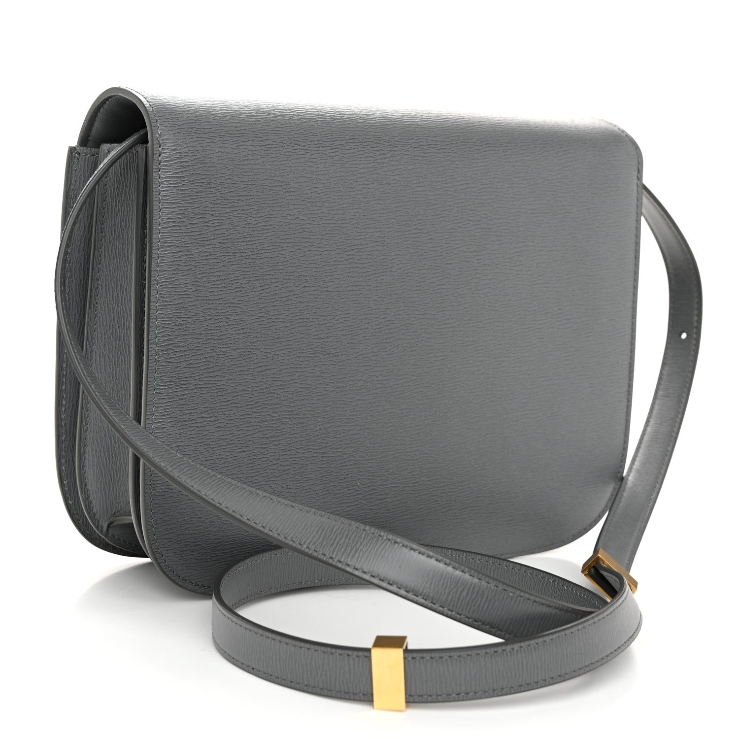Celine Liege Calfskin Medium Classic Box Flap Bag Grey 3 of 10