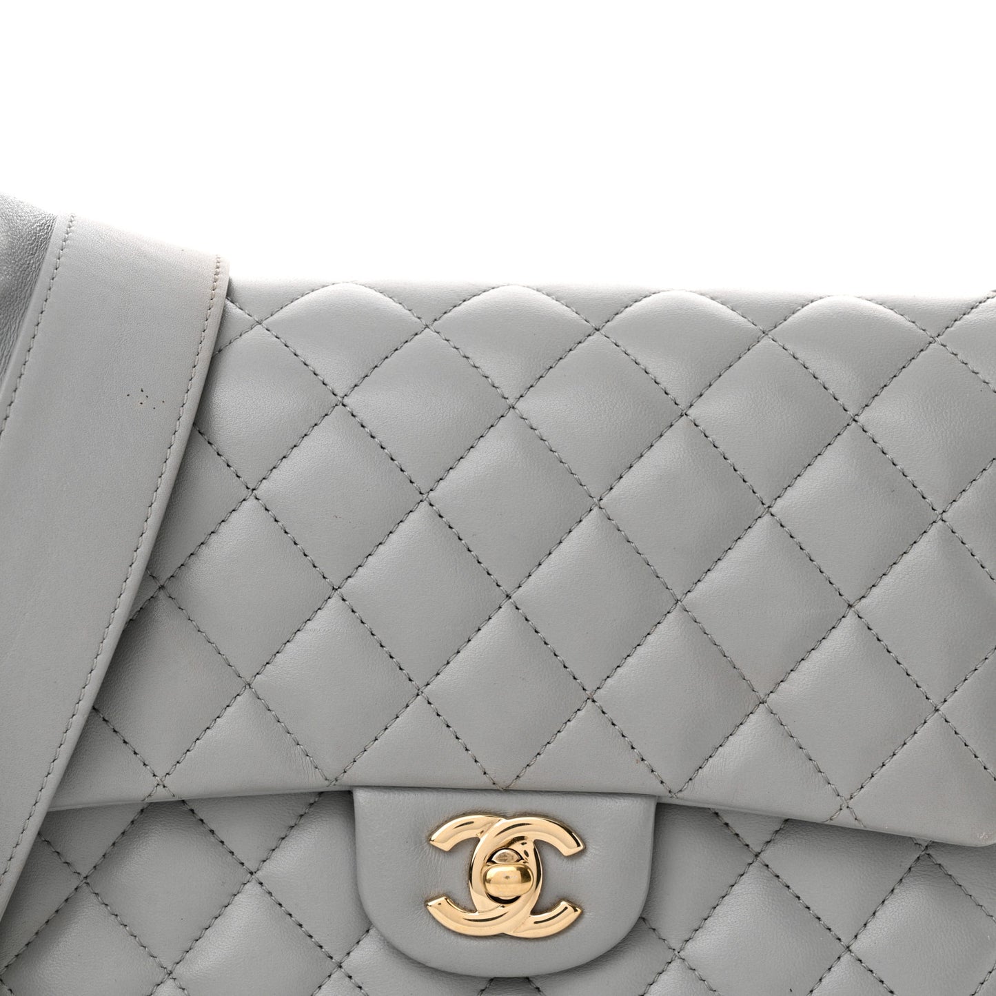 Calfskin Quilted Bolero De Chanel Flap Bag Grey