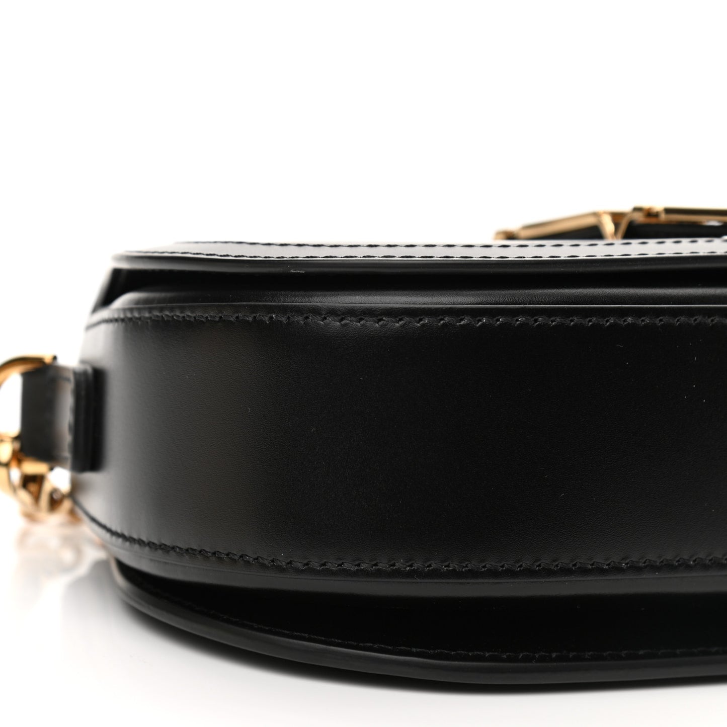 Calfskin Medium Greca Goddess Shoulder Bag Black