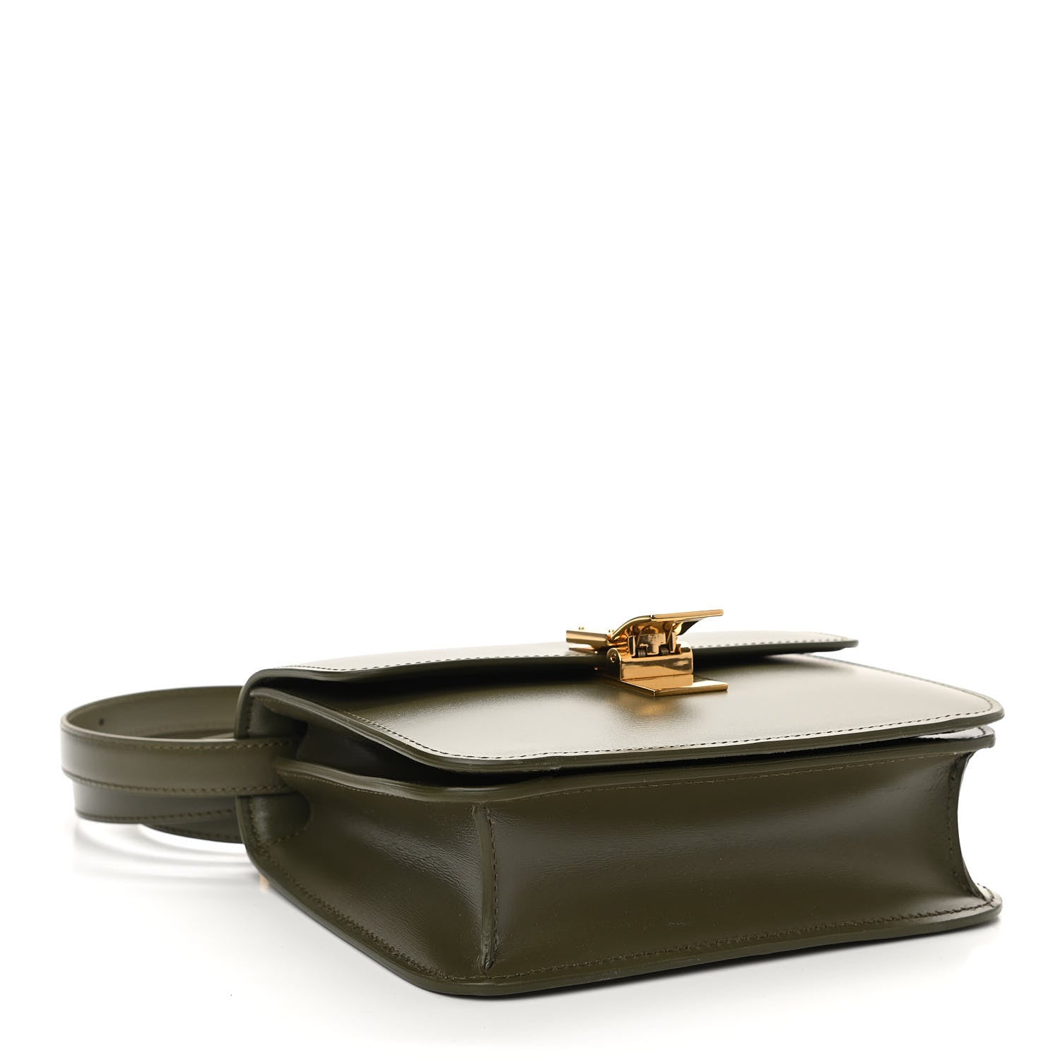 Celine Box Calfskin Teen Classic Box Flap Bag Dark Olive 4 of 10