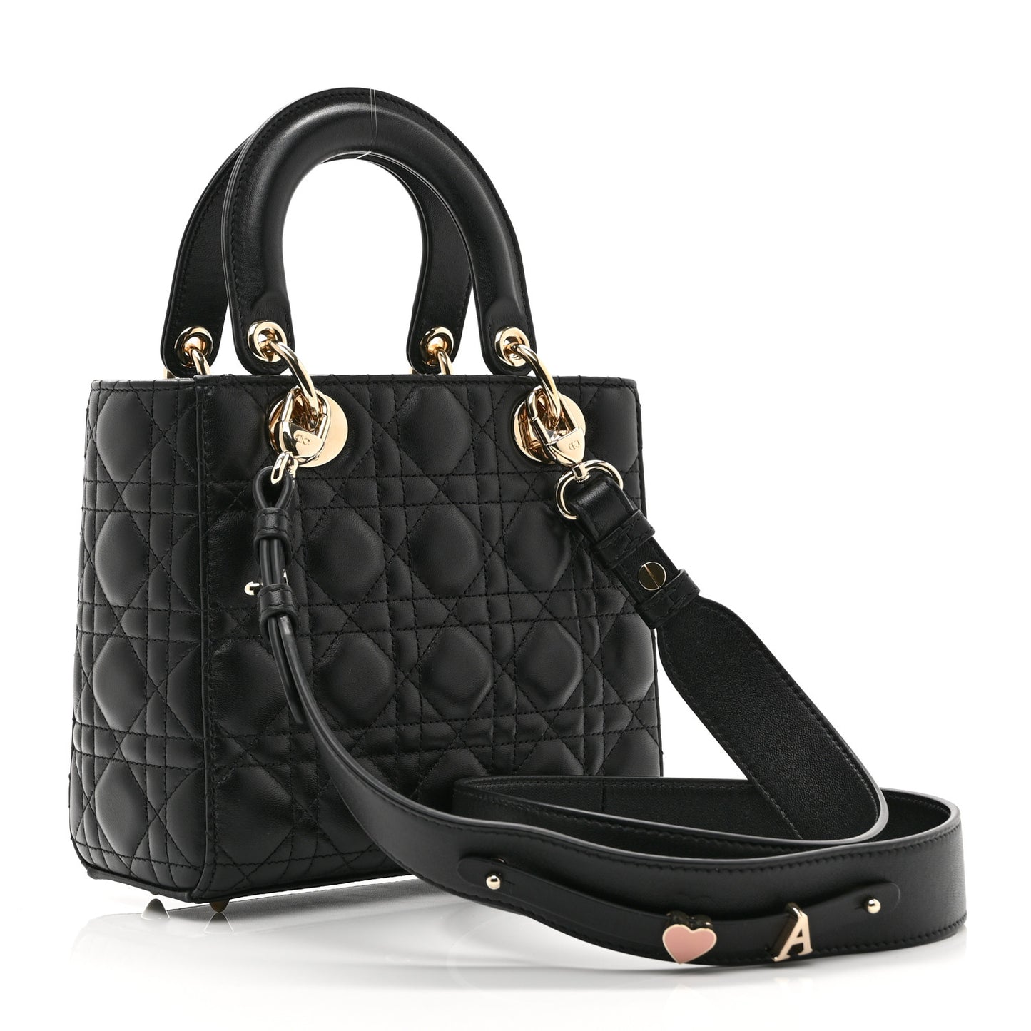Lambskin Cannage Small My ABCDior Lady Dior Black