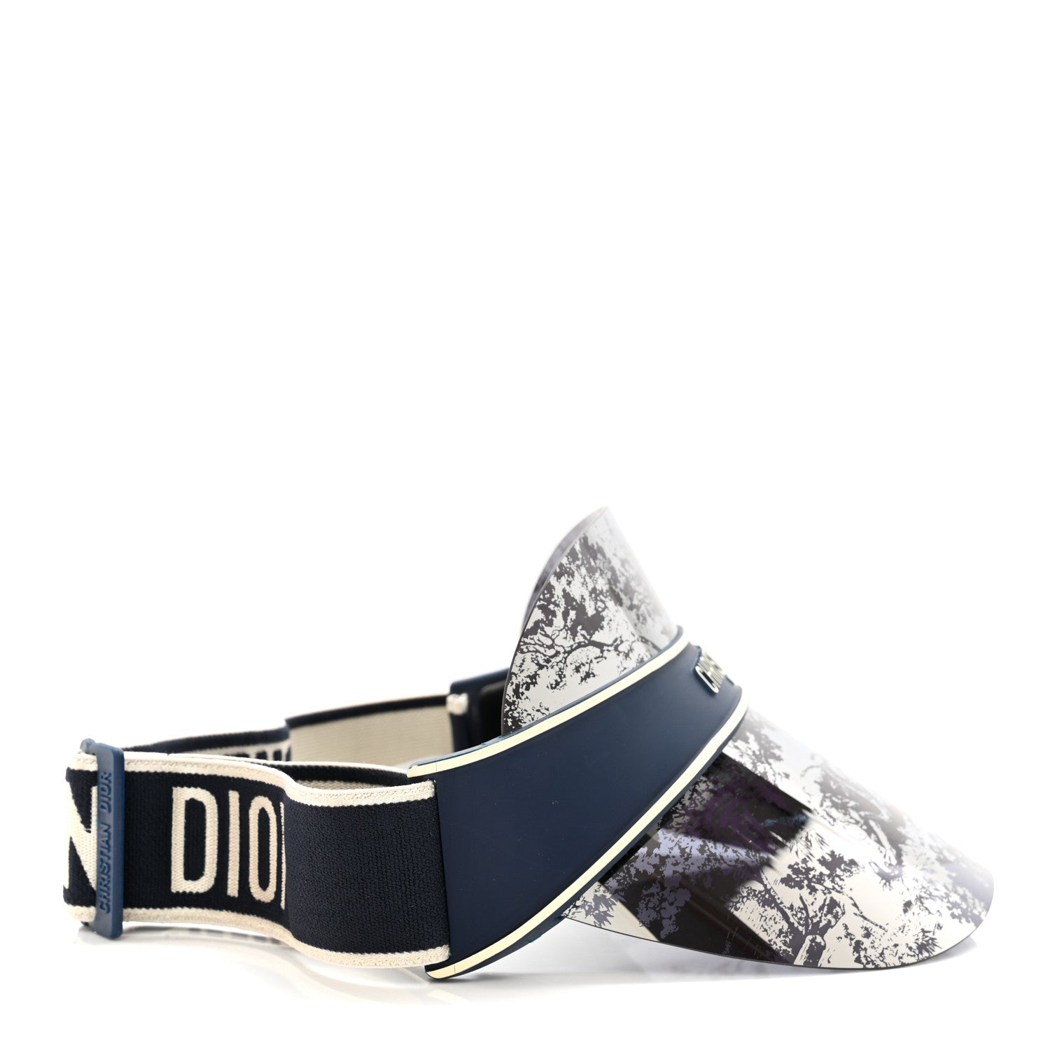 Christian Dior Toile de Jouy DiorClub V1U Sun Visor Blue 5 of 9