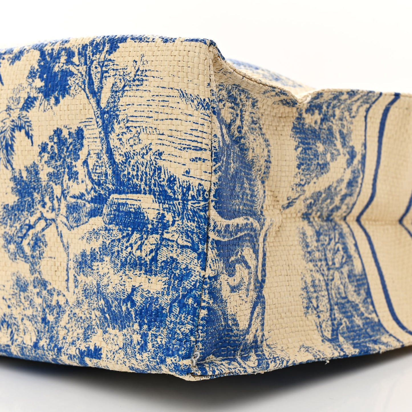 Straw Dioriviera Tote Blue
