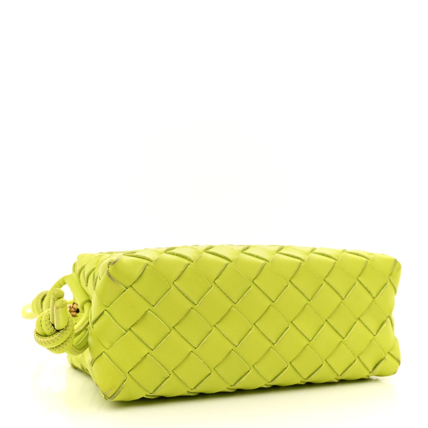Nappa Intrecciato Mini Loop Camera Bag Acid Kiwi