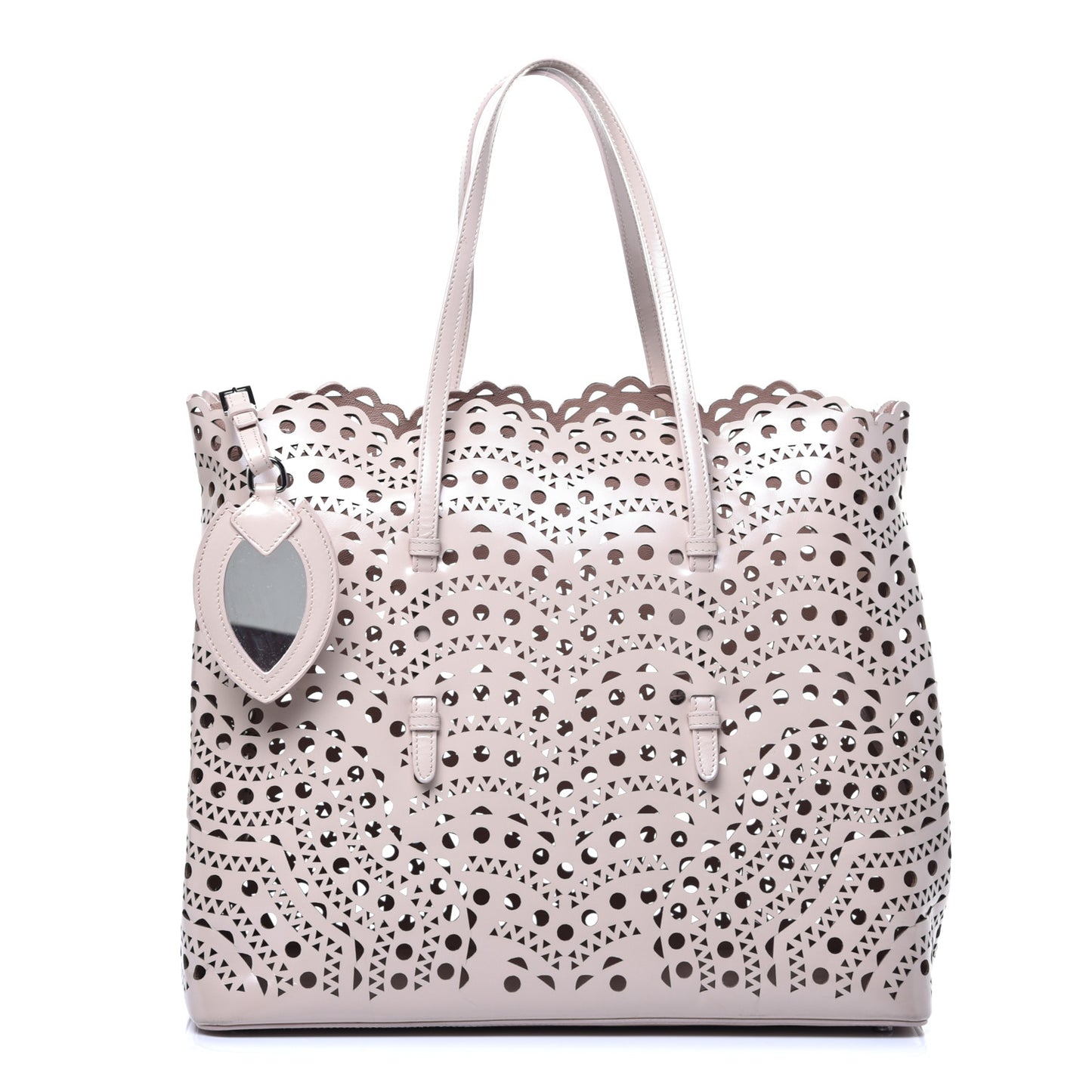 Calfskin Laser Cut Large Vienne Tote Sable