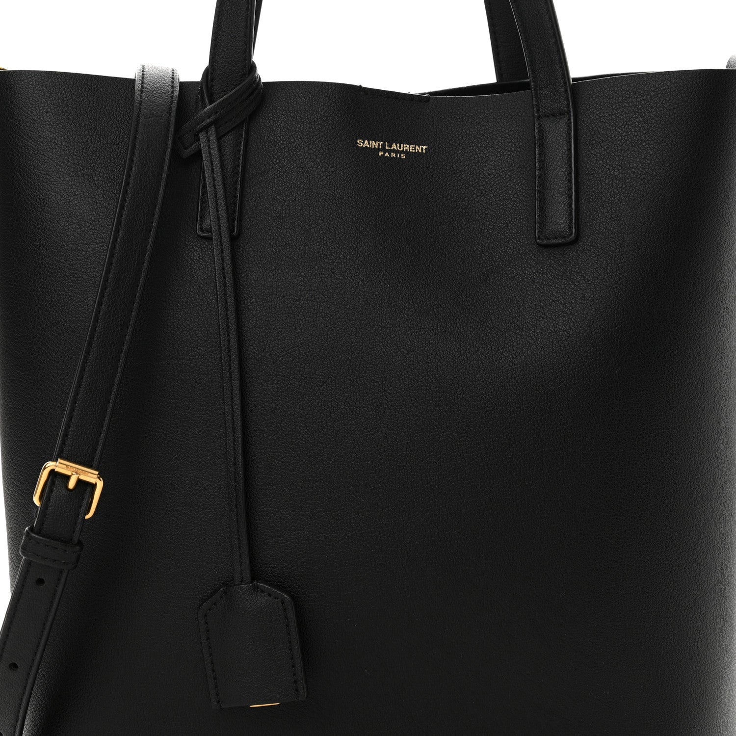 Saint Laurent Calfskin Toy Shopping Tote Black 8 of 12
