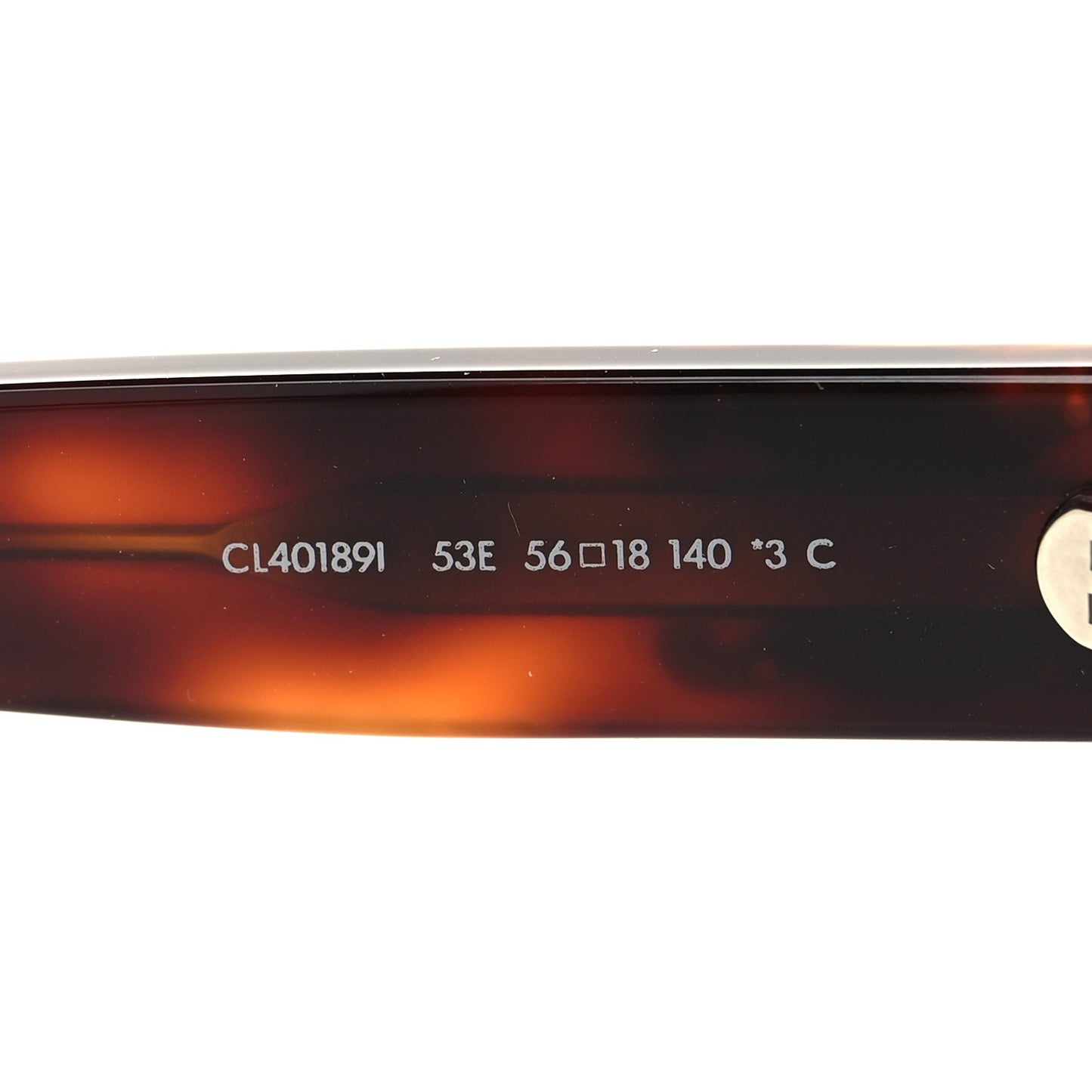 Acetate Triomphe Sunglasses CL40189F Blonde Havana