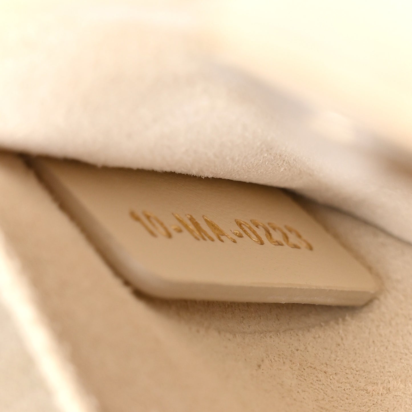 Calfskin Small Key Shoulder Bag Dusty Ivory