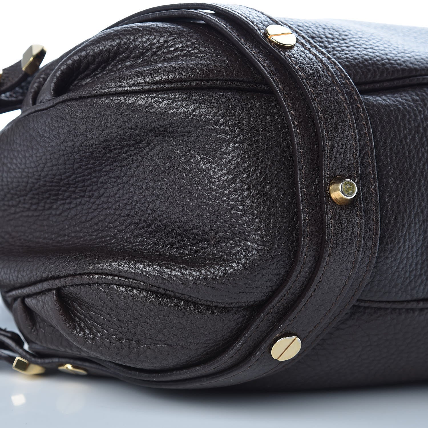 Versace Calfskin Shoulder Bag Brown 16 of 17