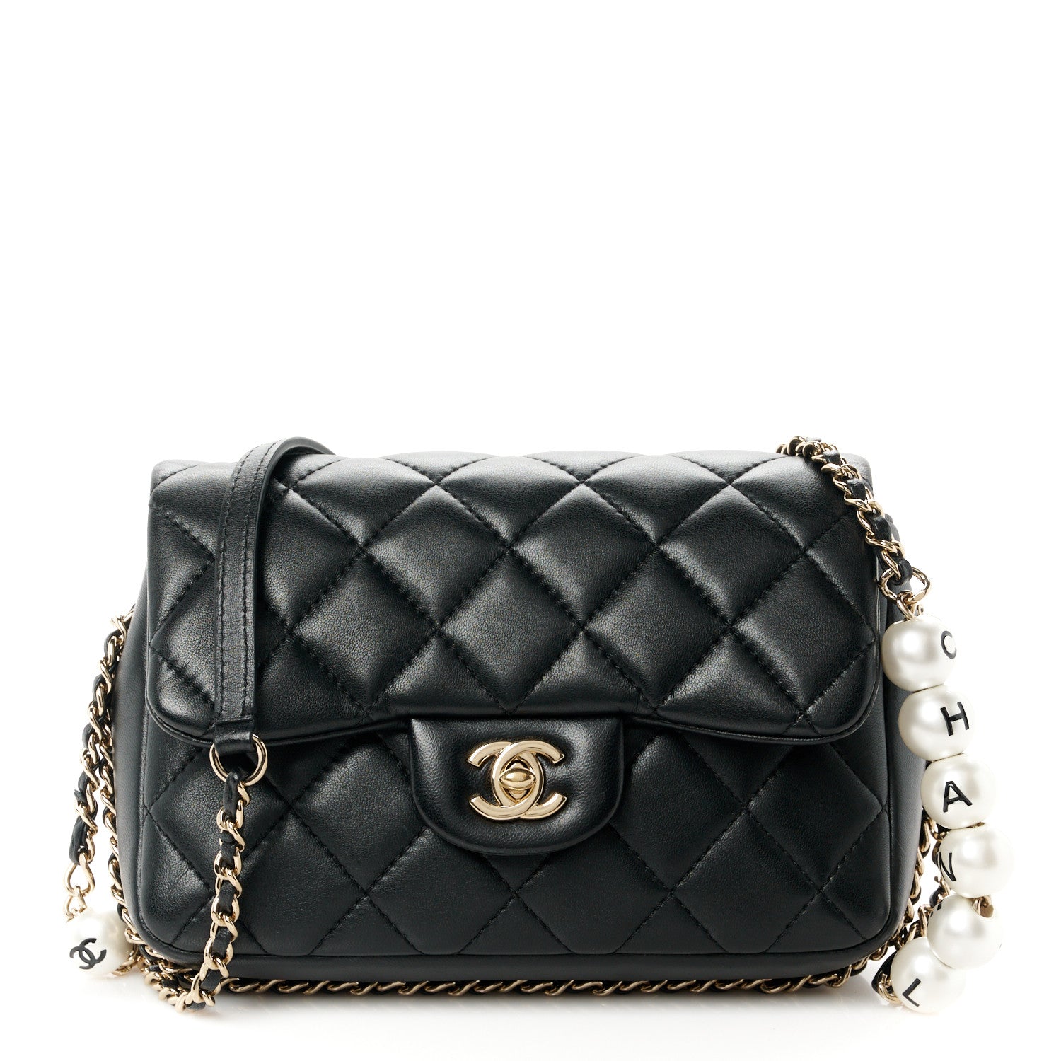 Chanel Lambskin Quilted Small My Precious Flap Black 1 of 11