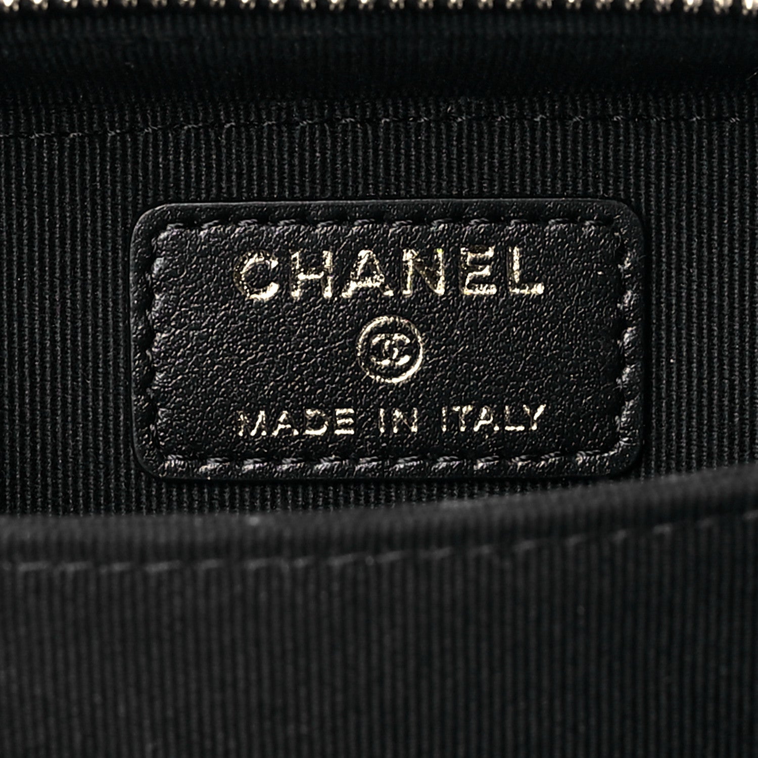 Chanel Lambskin Quilted Mini Lacquered Chain Clutch Black 8 of 10