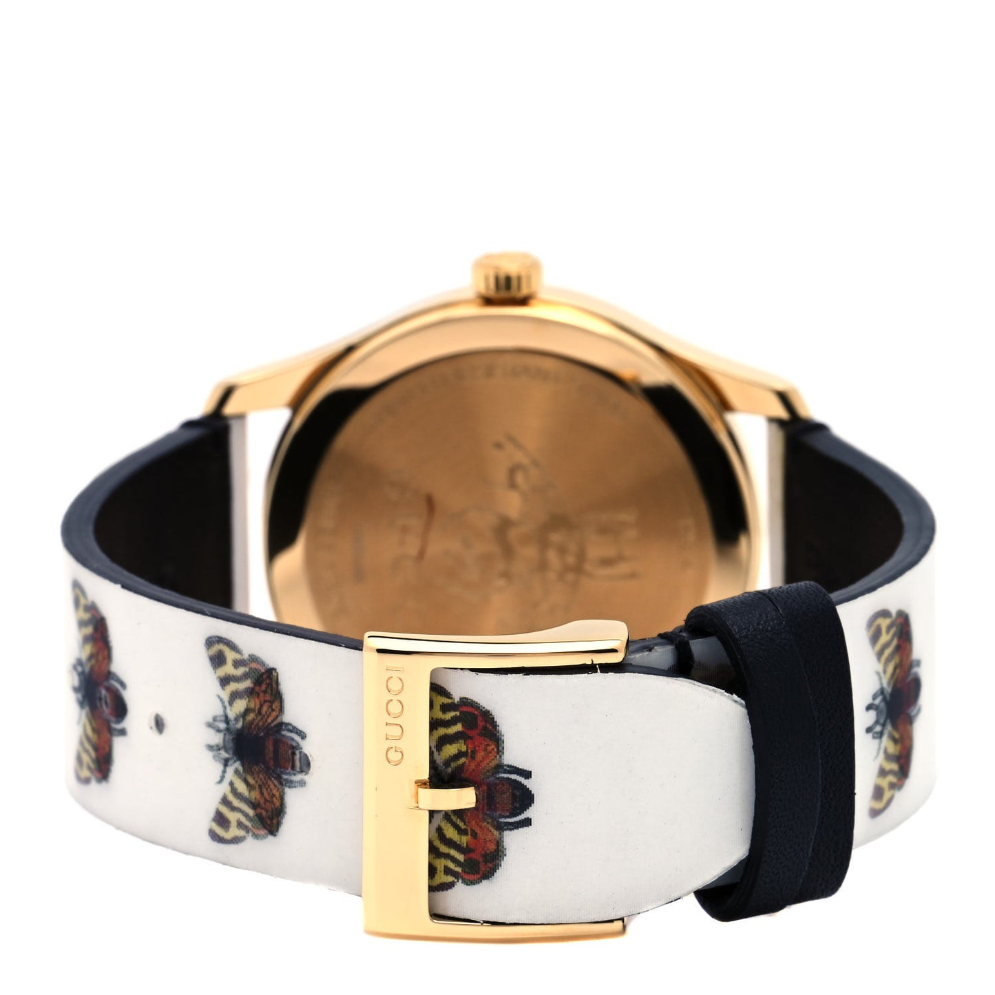 Stainless Steel Calfskin 38mm G-Timeless Bee Butterfly Hologram Quartz Watch