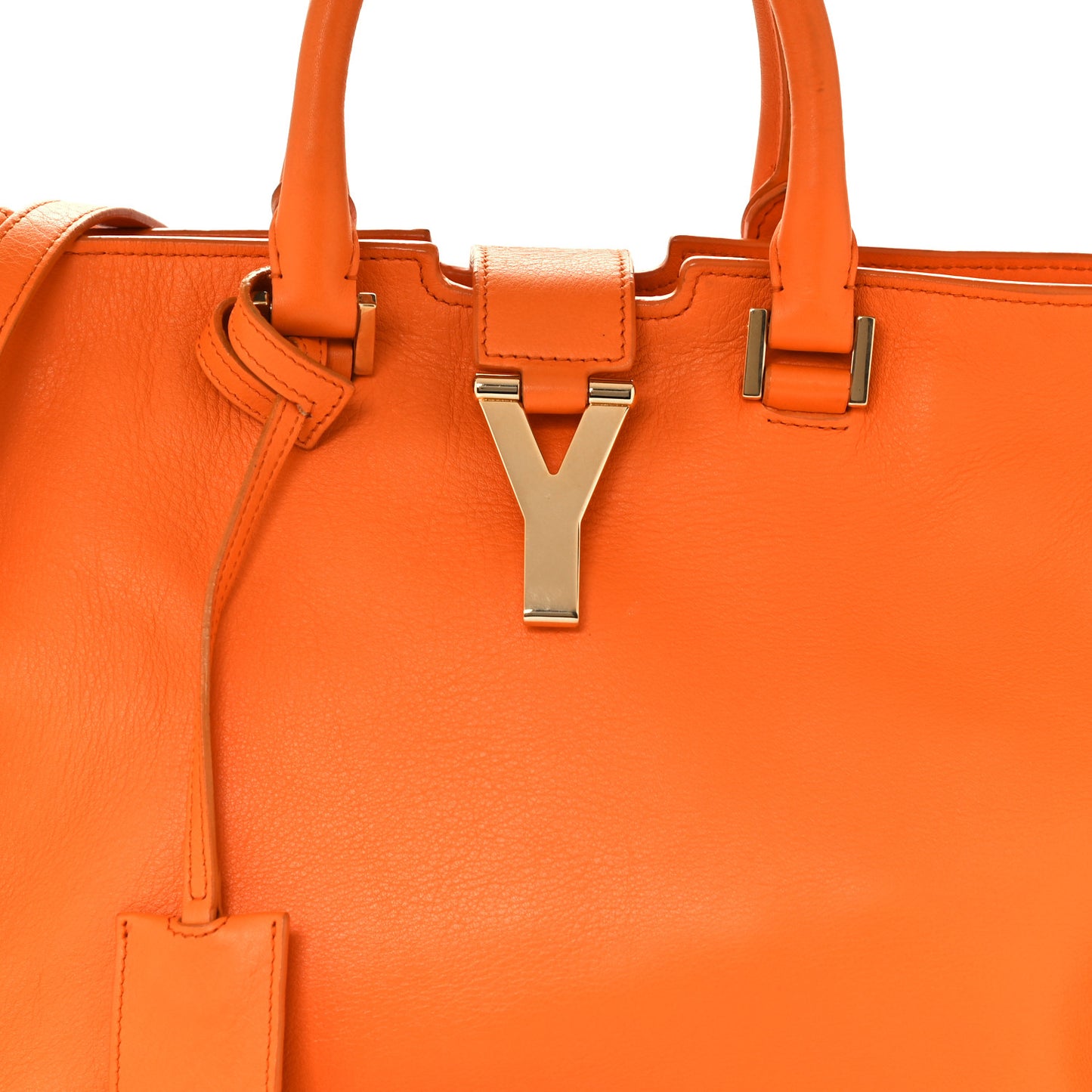 Calfskin Small Classic Y Cabas Mandarine