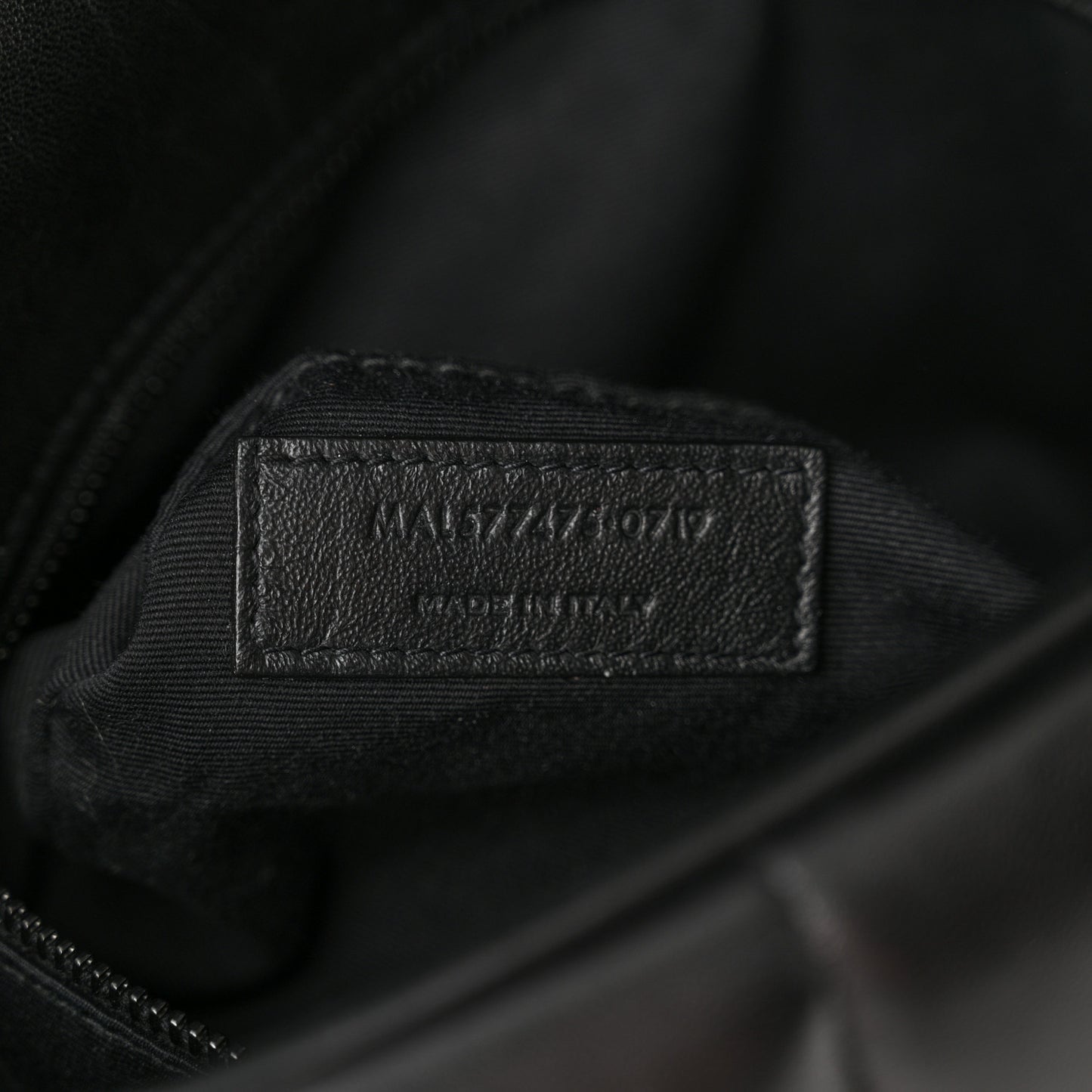 Lambskin Quilted Monogram Monochrome Medium Loulou Puffer Chain Satchel Black