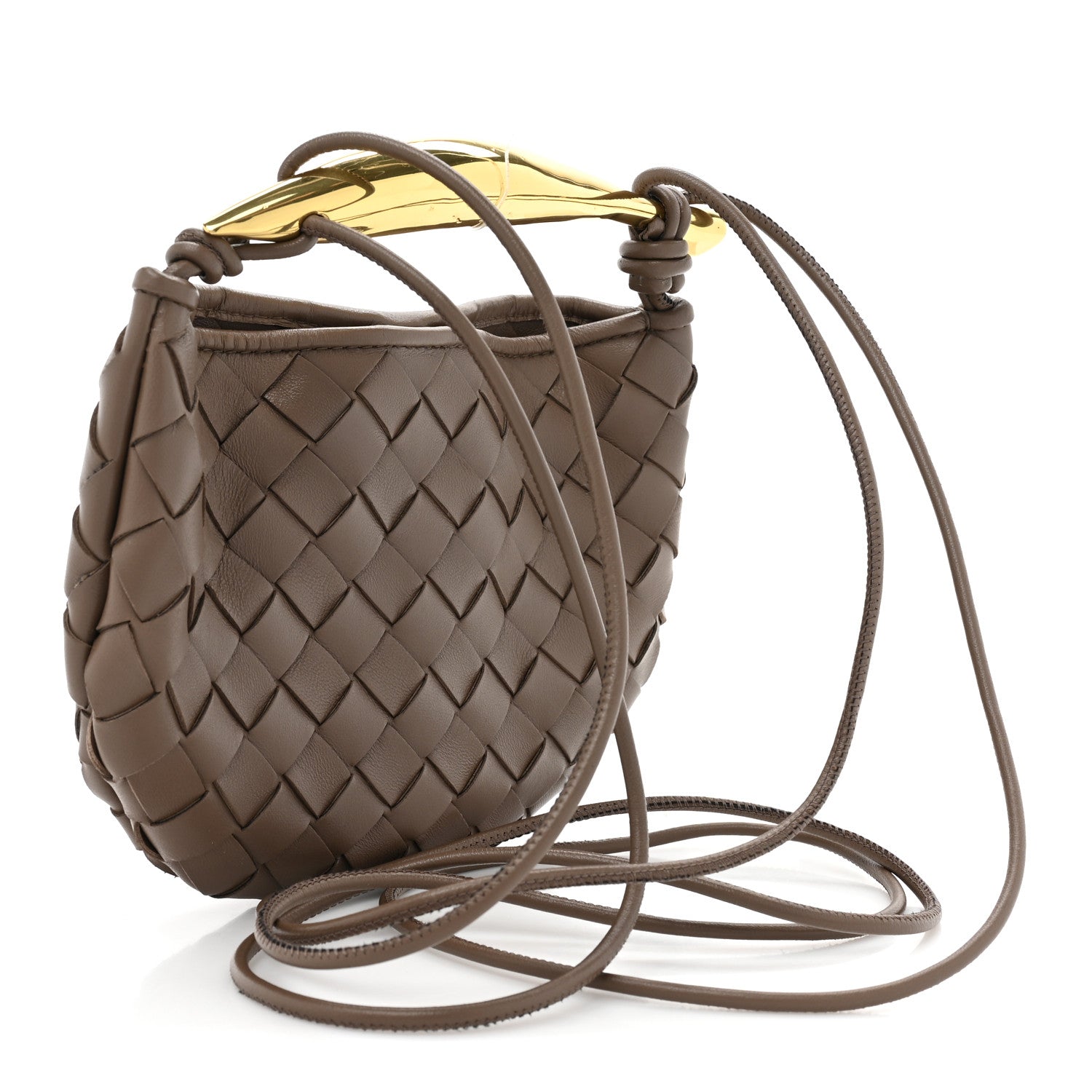 Bottega Veneta Nappa Intrecciato Mini Sardine Bag Taupe Grey 3 of 8