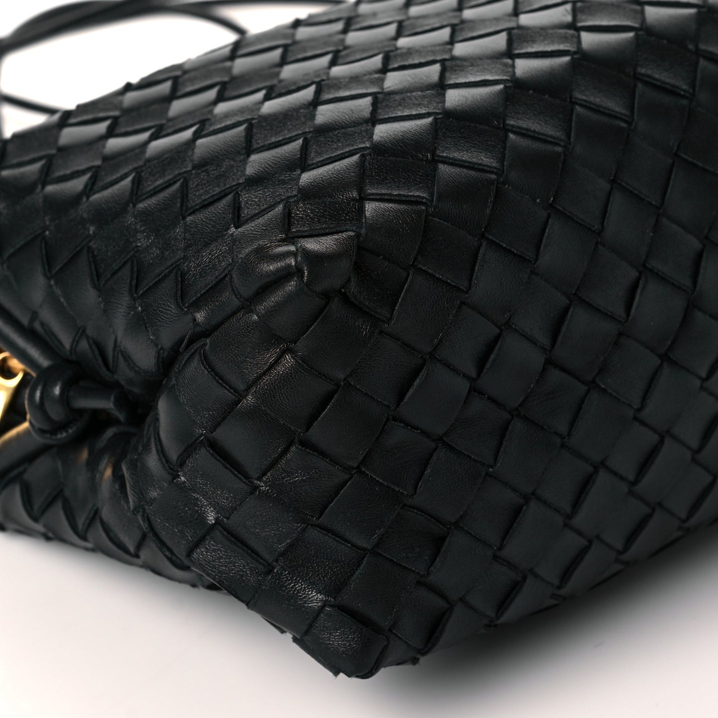 Nappa Intrecciato Medium Loop Camera Bag Black