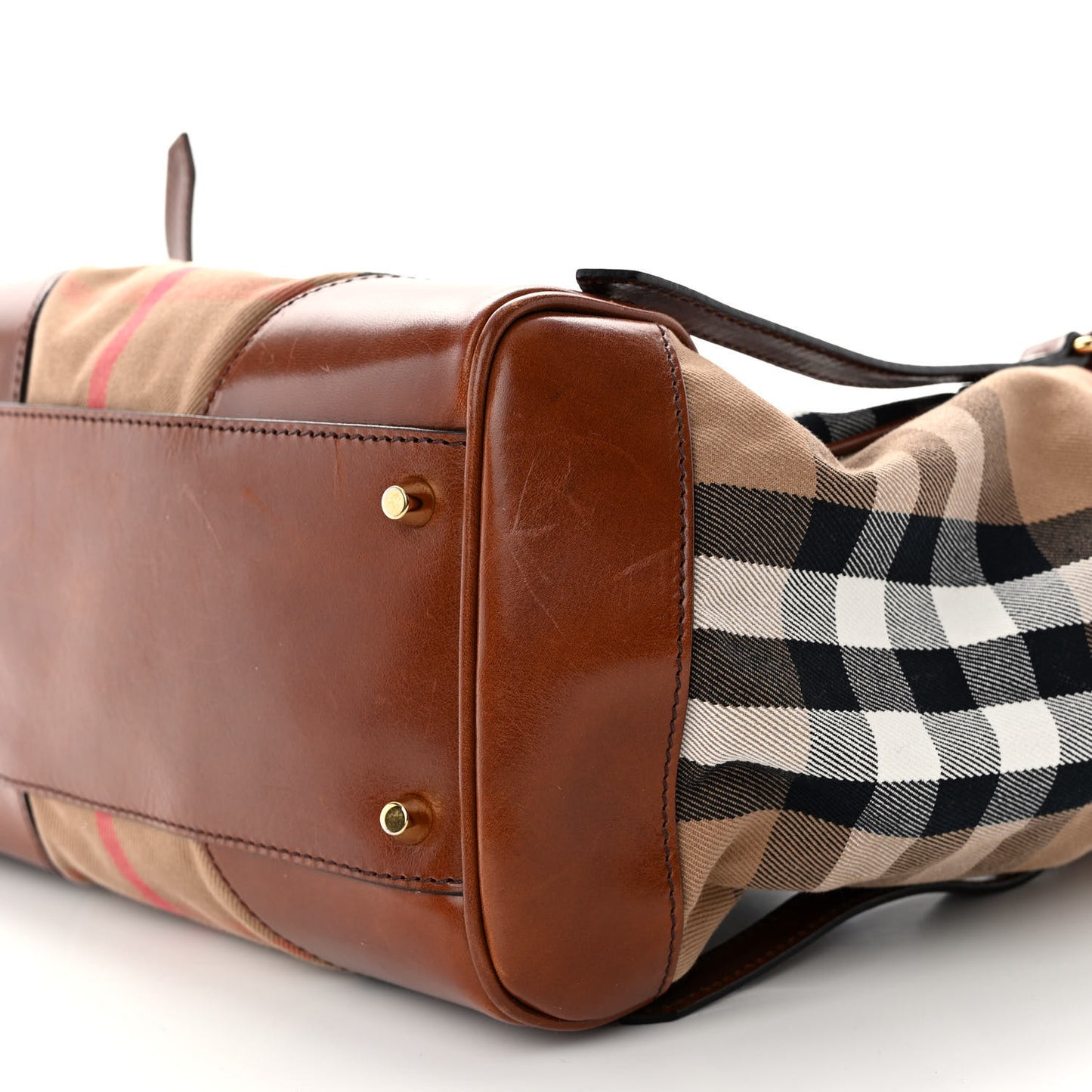 House Check Small Canterbury Tote Dark Tan