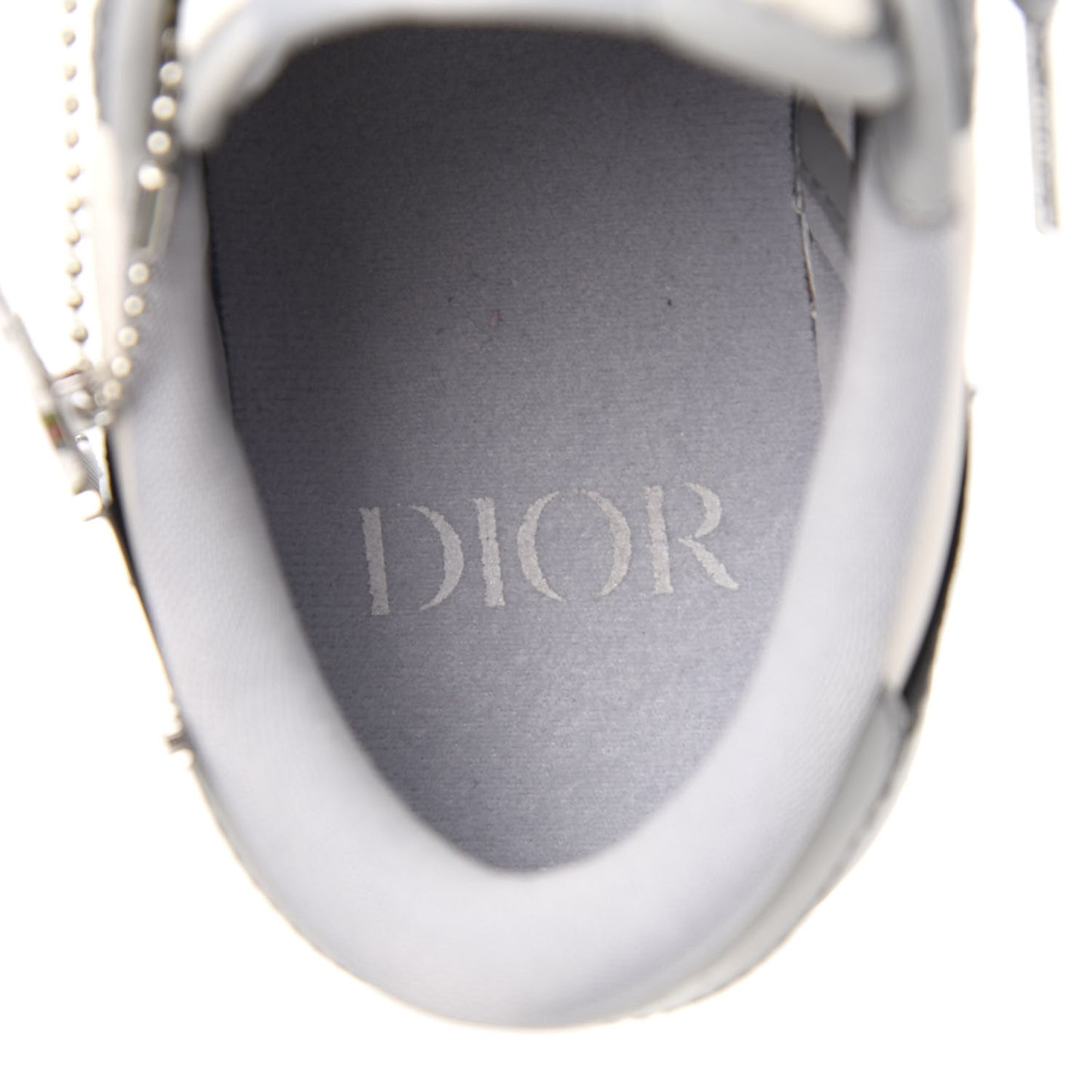 X NIKE AIR JORDAN Calfskin Mens Oblique Low Sneakers 39 Beige White